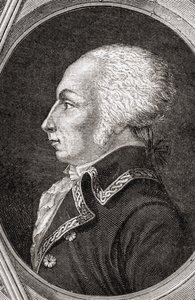 Francois Christophe Kellermann, kaiverrettu Pannemaker-Ligny, Louis Blancin (1811-82) teoksesta "Histoire de la Revolution Francaise" tekijältä Jean Baptiste Lienard