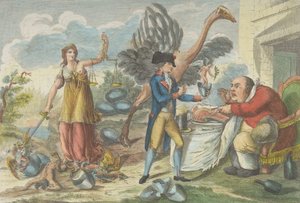 Thermidorin yhdeksäs tai englantilainen yllätys..., 1795. tekijältä Jean Baptiste Marie Louvion