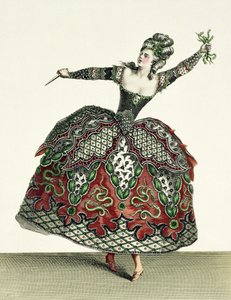 Puku raivolle Iphigeniassa Taurisissa ja useissa muissa oopperoissa, kaiverrus Rene Gaillard (n. 1710-90) n. 1780 tekijältä Jean Baptiste Martin
