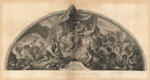 Saksan ja Espanjan liitto Hollannin kanssa 1672 Gallerian ripustin Salon of Warin vieressä (Saksan ja Espanjan liitto Hollannin kanssa 1672, Gallerian keskus Salon of Warin vieressä) [pl. 31]
