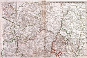 Burgundin kartta (Ranska) (kaiverrus tekijältä Jean Baptiste Nolin