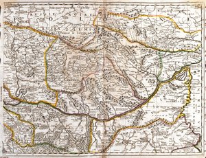 Kartta Moravian Wallachia (Tšekki) (kaiverrus tekijältä Jean Baptiste Nolin