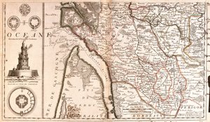 Akvitanian kartta (Ranska) (kaiverrus tekijältä Jean Baptiste Nolin