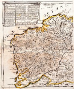 Galician valtakunnan kartta (Espanja) (kaiverrus