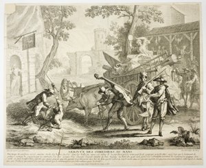 Koomikkojen saapuminen tekijältä Jean Baptiste Oudry