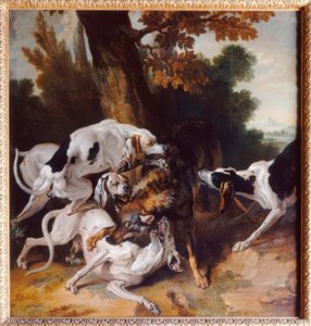 J. – B. Oudry, L’hallali du loup (Wolfsjagd) tekijältä Jean Baptiste Oudry