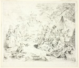 Halte de Soldates tekijältä Jean Baptiste Pater