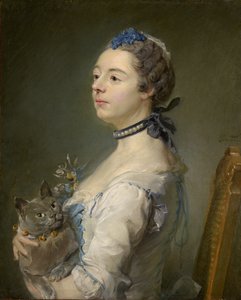 Magdaleine Pinceloup de la Grange, o.s. de Parseval. tekijältä Jean Baptiste Perronneau