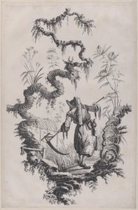 Chinoiserie Ornament Print, 1755. tekijältä Jean Baptiste Pillement