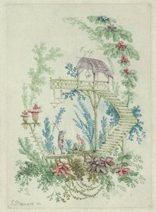 Chinoiserie uudesta kiinalaisten piirustusten muistikirjasarjasta, 1790-1799.