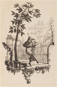 Kuva oksan alla tekijältä Jean Baptiste Pillement