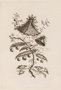 Kukkaoksa, "Fleures Persannes" tekijältä Jean Baptiste Pillement