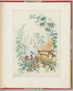 Ornamenttikuvio teoksesta "Nouvelle suite de cahiers arabesques chinois a l