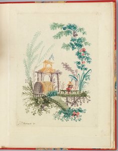 Ornamenttikuvio teoksesta "Nouvelle suite de cahiers chinois a l