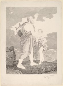 Sokea Homer tekijältä Jean Baptiste Raphael Urbain Massard, after Baron François Gerard