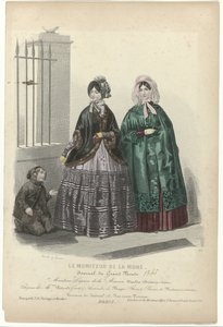 Le Moniteur de la Mode, 1845, nro 95: Coat & Caprice of the (...) tekijältä Jean Baptiste Reville