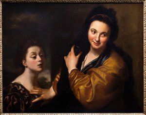 La Curiosite, joka tunnetaan myös nimellä Les Curieuses. tekijältä Jean Baptiste Santerre