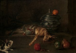 Hopeatureeni, n. 1728-30. tekijältä Jean-Baptiste Simeon Chardin