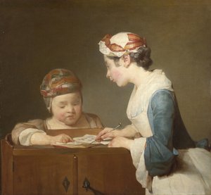 Nuori koulunhoitaja tekijältä Jean-Baptiste Simeon Chardin