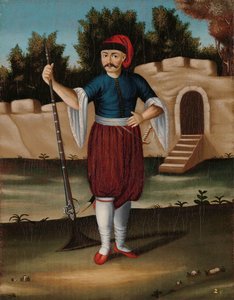 Mies Albanian rannikolta