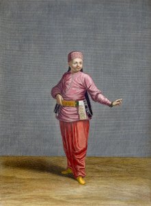 Turkkilainen poika, levy 44 Charles de Ferriolin kokoelmasta "Sata vedosta, jotka edustavat Levantin eri kansakuntia", kaiverrus Jean-Baptiste Haussard (fl.1679-1749), 1707-08 (colo) tekijältä Jean Baptiste Vanmour