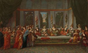 Kreikkalaiset häät, noin 1720-37 tekijältä Jean Baptiste Vanmour