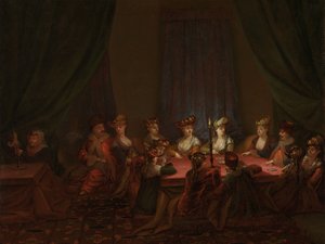 Armenialaisten pelikorttien puolue Armenialainen yritys korttipelissä tekijältä Jean Baptiste Vanmour