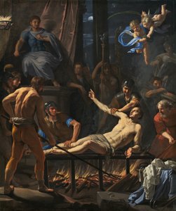 Pyhän Laurentiuksen marttyyrikuolema, n. 1660.