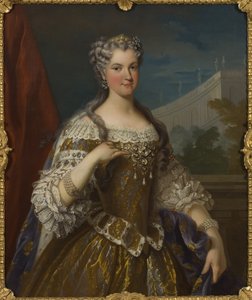 Marie Leszczynska (Leczinska), puolalainen aristokraatti ja Ranskan kuningatar - Muotokuva Ranskan kuningattaresta Marie Leszczynskasta (1703-1768), Van Loo, Jean Baptiste, Kopioi jälkeen (1684-1745). Öljy kankaalle. Koko: 104 x 82 cm. Tukholman kansallism
