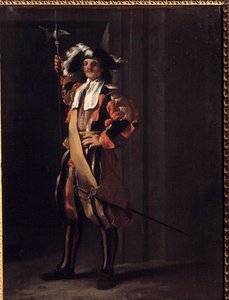 Jean Barbaultin (1718-1762) maalaus paavillisen vartijan Sveitsi. 1700-luvulla. Besancon, Kuvataidemuseo