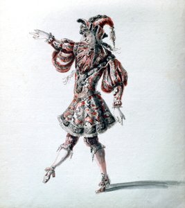 "Lumottu sankari", c1684 tekijältä Jean Berain, Jean Baptiste Lully