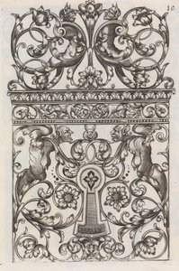 Lukkosepät, sivu 11 recto, n. 1663. tekijältä Jean Berain
