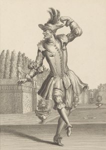 Du Moulin elokuvassa Peasant Garb Dancing at the Opera,.n.d. tekijältä Jean Berain