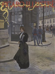 Apres la Repetition (harjoituksen jälkeen). Le Figaro Illustren kansi, huhtikuu 1896