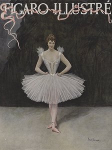 La Danseuse (Tanssija). Le Figaro Illustre -lehden kansi, helmikuu 1895.