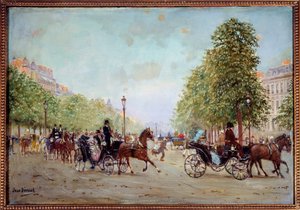 La promenade aux Champs-Elysees Jean Beraud