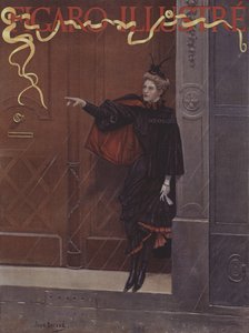 Pleut-il? (Sataako?). Le Figaro Illustre -lehden kansi, marraskuu 1893.