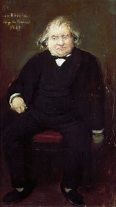 Muotokuva Joseph Ernest Renanista (1823-1892), ranskalainen historioitsija, filosofi, filologi ja kirjailija, Jean Beraud (1849-1935), maalaus tekijältä Jean Beraud