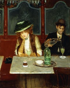 Absintin juojat, 1908