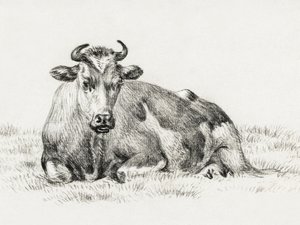 Makaava lehmä (1825) tekijältä Jean Bernard
