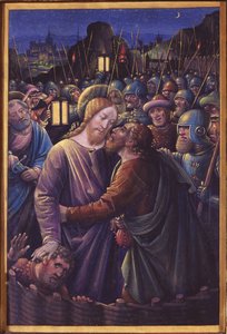 Juudaksen suudelma, 1400-luvun loppu (vellum)