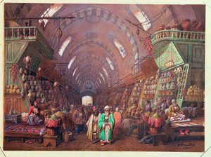 Bazaari Konstantinopolissa, 1873