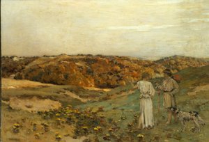 Tobias ja enkeli, 1878 tekijältä Jean Charles Cazin