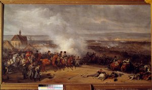 Laubresselin taistelu Troyesin lähellä 3. maaliskuuta tekijältä Jean Charles Langlois