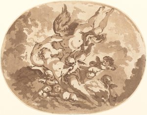 Eros ja psyyke tekijältä Jean Claude Richard, Abbé de Saint Non after François Boucher