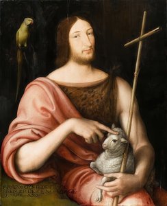 Muotokuva Francis I:stä Ranskasta (1494-1547) Pyhänä Johannes Kastajana. 1518