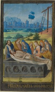 The Tombment (Stabat Mater Prayer), tuntikirjasta tekijältä Jean Colombe
