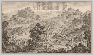 Suuri voitto Huermanissa: Kapinoiden tukahduttamisen taistelukohtauksista..., n. 1765-1774.