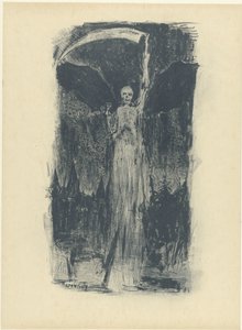 Kuolema ilmestyy taivaalla linnan yllä Kuoleman linna Chateau de la Mort L