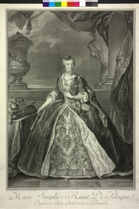 Itävallan arkkiherttuatar Marie Josefa tekijältä Jean Daullé
